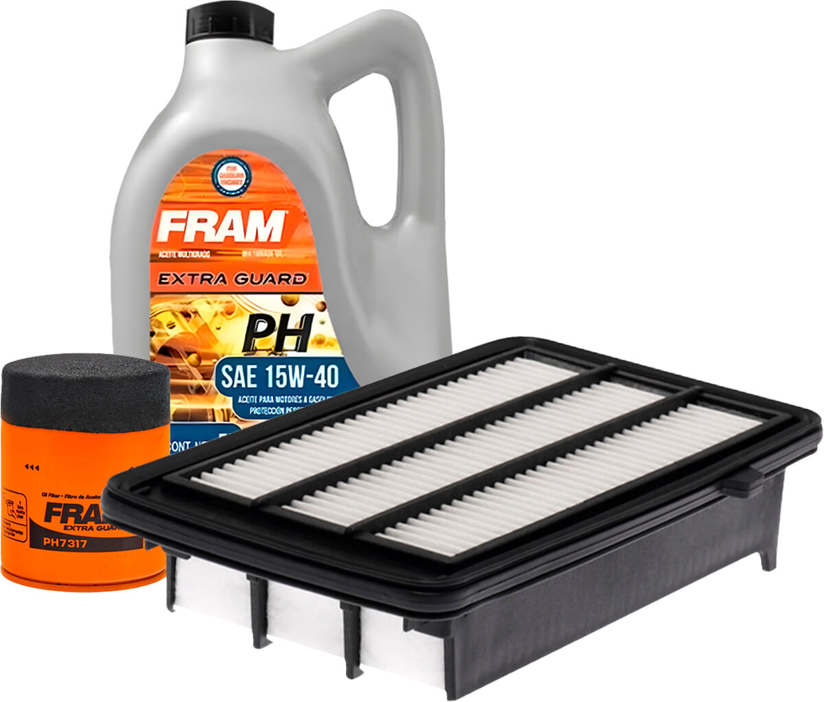 Kit De Aceite Mineral 15W40, Filtro De Aire Y Filtro De Aceite (3 Piezas)