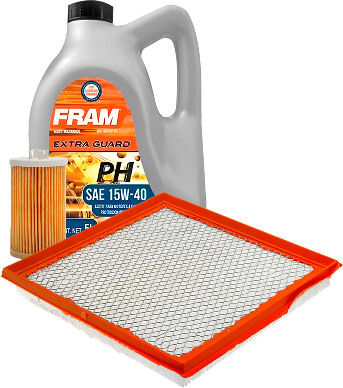 Kit De Aceite Mineral 15W40, Filtro De Aire Y Filtro De Aceite (3 Piezas)