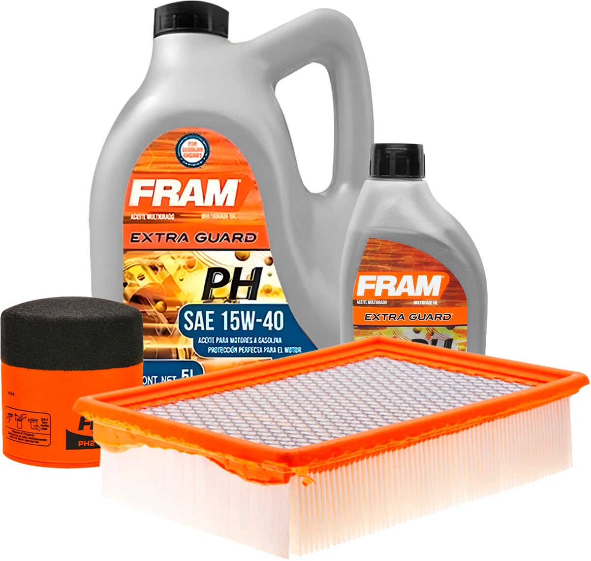 Kit De Aceite Mineral 15W40, Filtro De Aire Y Filtro De Aceite (4 Piezas)