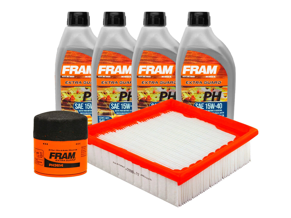 Kit De Aceite Mineral 15W40, Filtro De Aire Y Filtro De Aceite (6 Piezas)