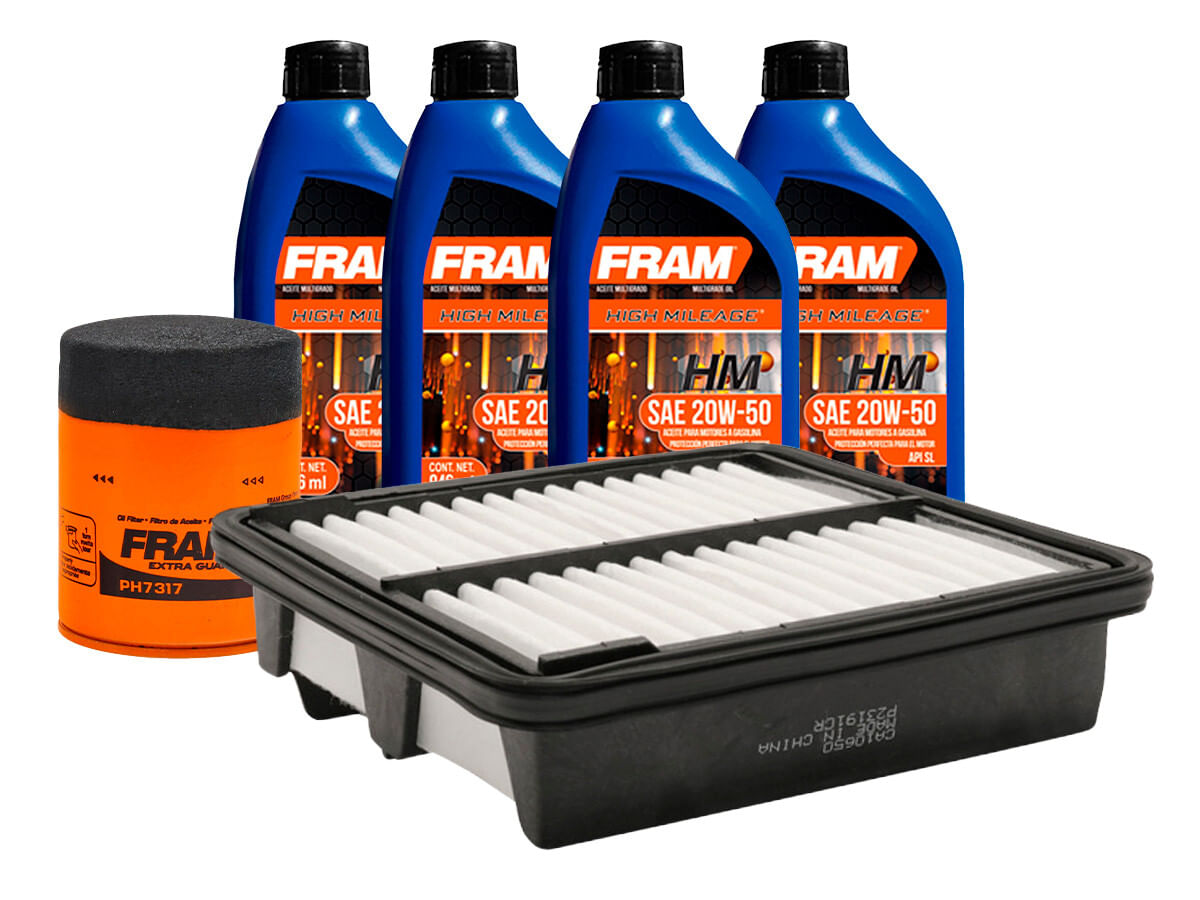 Kit De Aceite Mineral 20W50, Filtro De Aire Y Filtro De Aceite (6 Piezas)