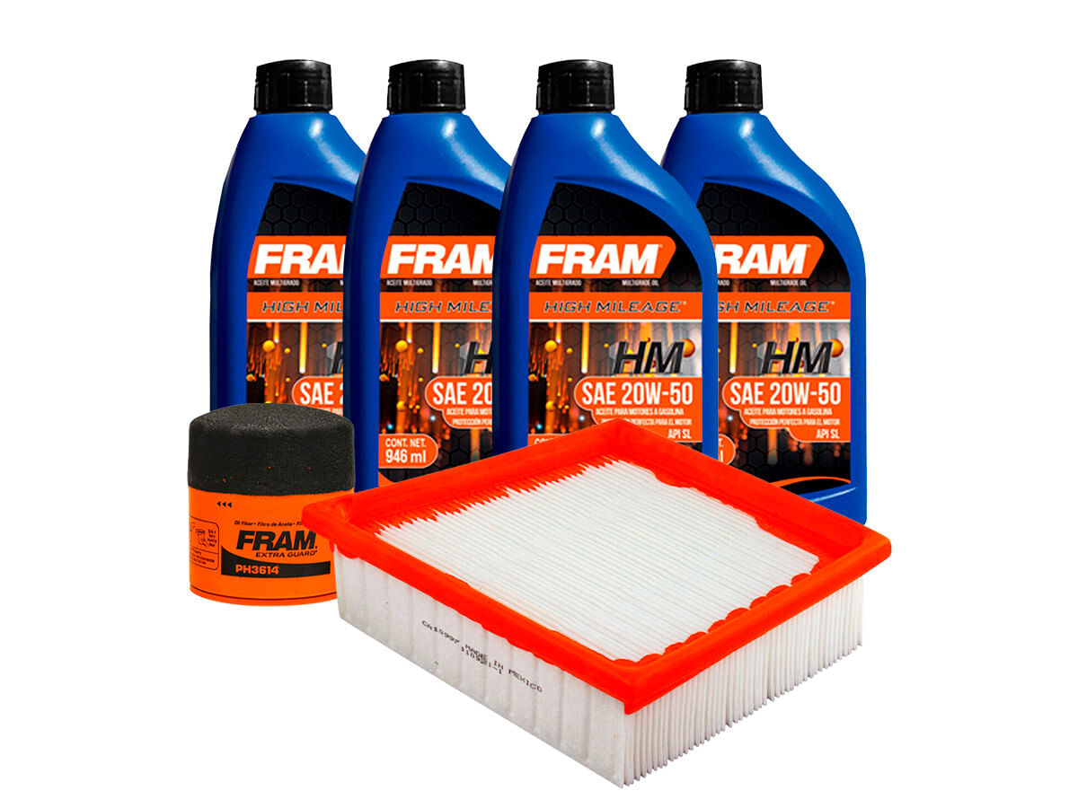 Kit De Aceite Mineral 20W50, Filtro De Aire Y Filtro De Aceite (6 Piezas)