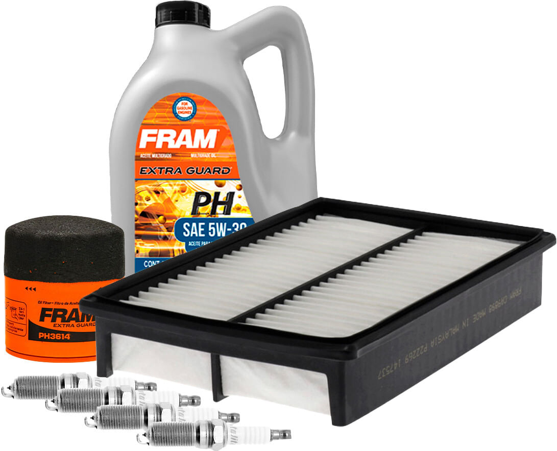 Kit De Afinación Con Aceite 5W30 Mineral, Bujías Iridio Y Filtros De Aceite Aire (7 Piezas)