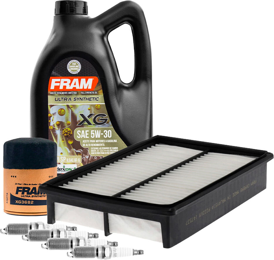 Kit De Afinación Con Aceite 5W30 Sintético, Bujías Iridio Y Filtros De Aceite Aire (7 Piezas)