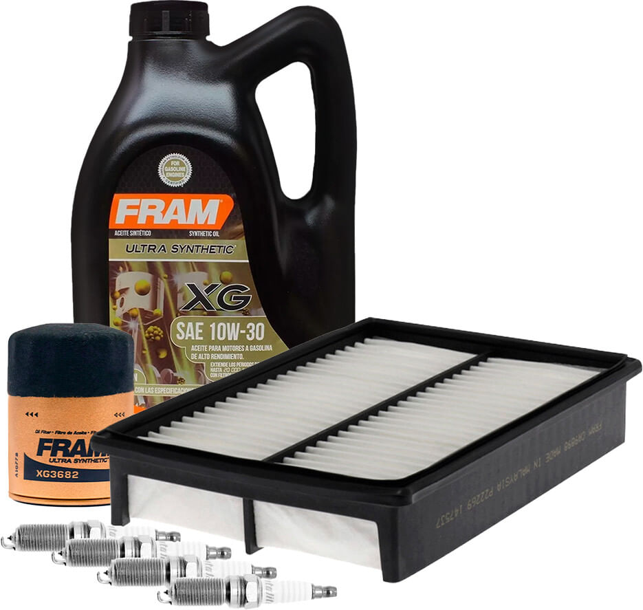 Kit De Afinación Con Aceite 10W30 Sintético, Bujías Iridio Y Filtros De Aceite Aire (7 Piezas)