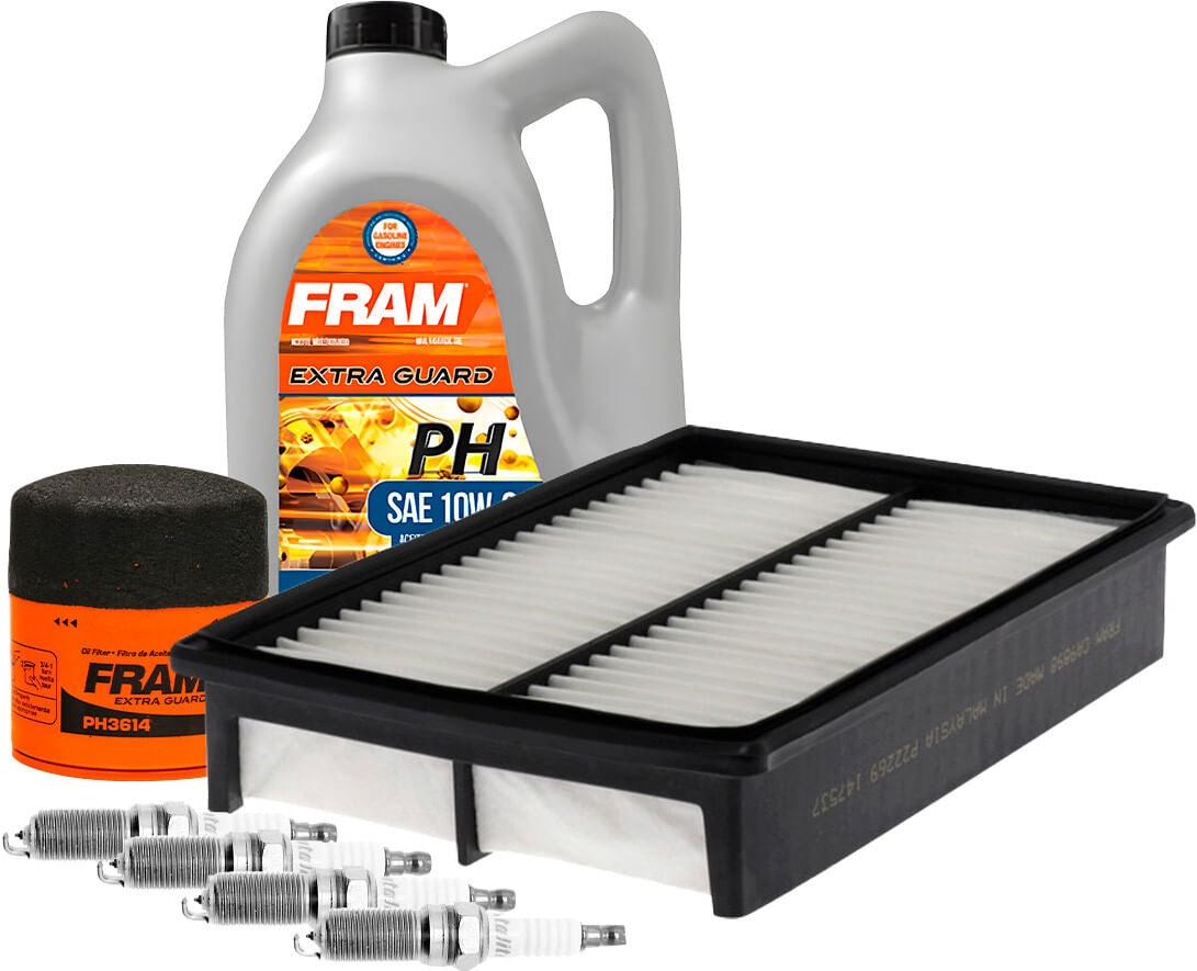 Kit De Afinación Con Aceite 10W30 Mineral, Bujías Iridio Y Filtros De Aceite Aire (7 Piezas)