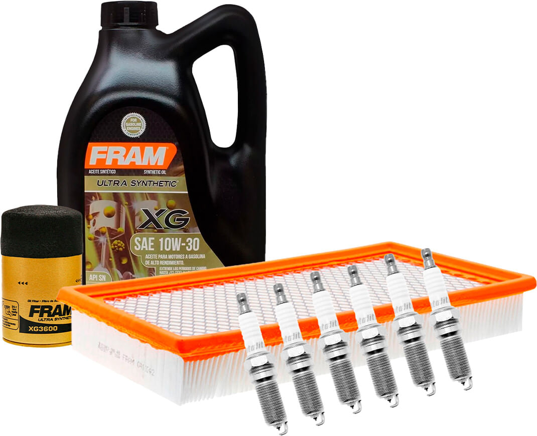 Kit De Afinación Con Aceite 10W30 Sintético, Bujías Iridio Y Filtros De Aceite Aire (9 Piezas)