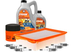 Kit De Afinación Con Aceite 15W40 Mineral, Bujías Iridio Y Filtros De Aceite Aire (10 Piezas)