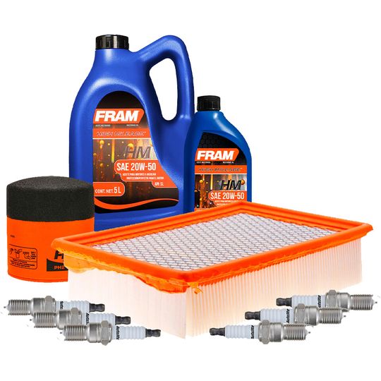 fram-autolite-kit-de-afinacion-con-aceite-20w50-mineral-bujias-cobre-y-filtros-de-aceite-aire-10-piezas-mazda-tribute-2008-tribute-v6-3-0l-0