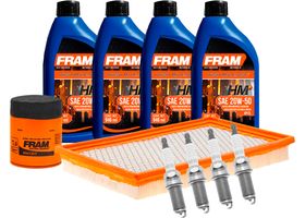Kit De Afinación Con Aceite 20W50 Mineral, Bujías Iridio Y Filtros De Aceite Aire (10 Piezas)