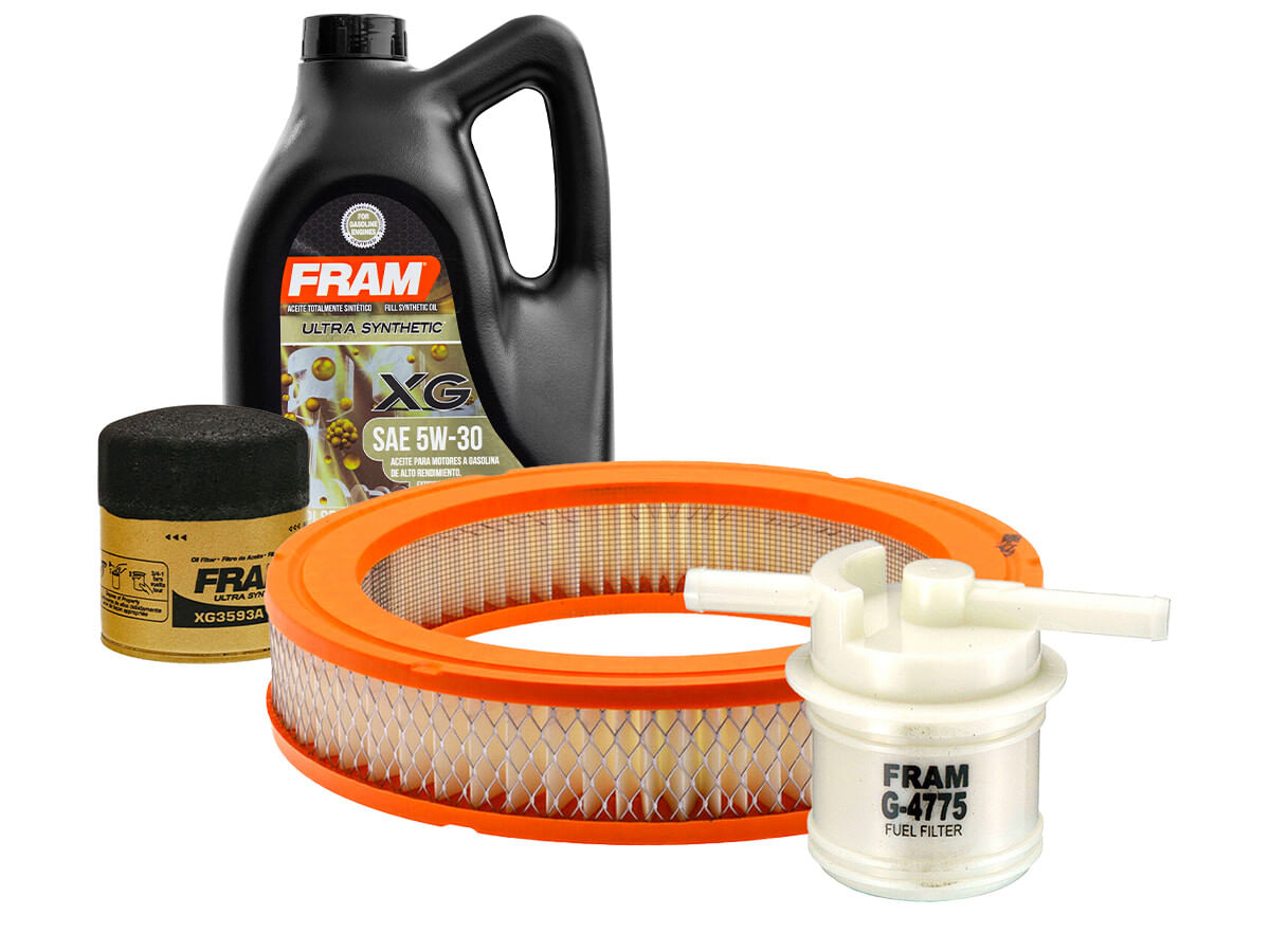 Kit De Aceite Sintético 5W30, Filtro De Aire, Filtro Para Aceite Sintético Y Filtro De Combustible (4 Piezas)