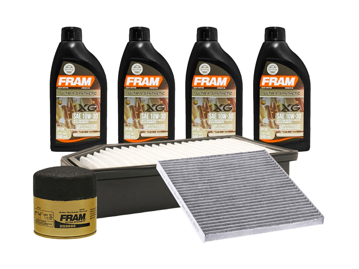Kit De Aceite Sintético 10W30, Filtro De Aire, Filtro Para Aceite Sintético Y Filtro De Cabina (7 Piezas)