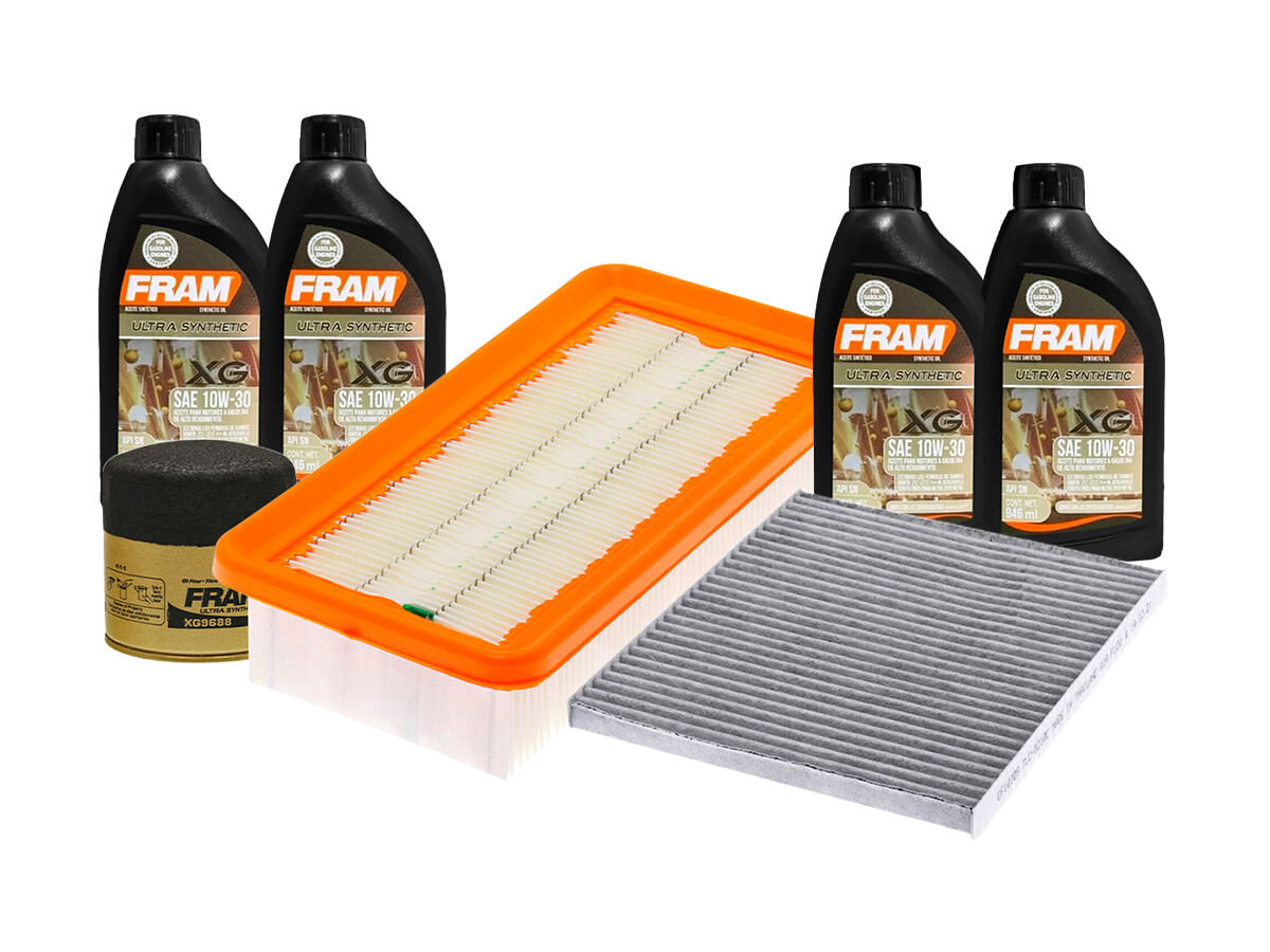 Kit De Aceite Sintético 10W30, Filtro De Aire, Filtro Para Aceite Sintético Y Filtro De Cabina (7 Piezas)