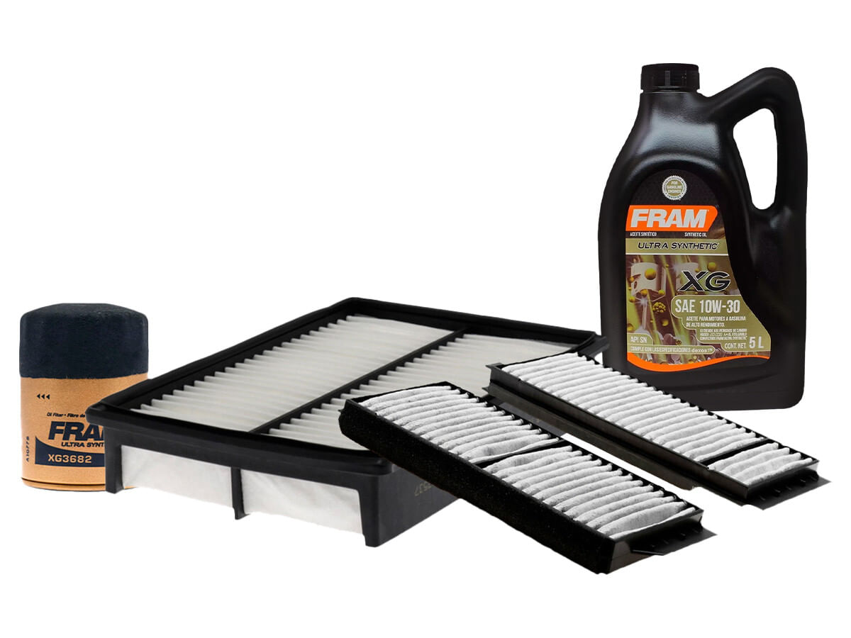 Kit De Aceite Sintético 10W30, Filtro De Aire, Filtro Para Aceite Sintético Y Filtro De Cabina (4 Piezas)