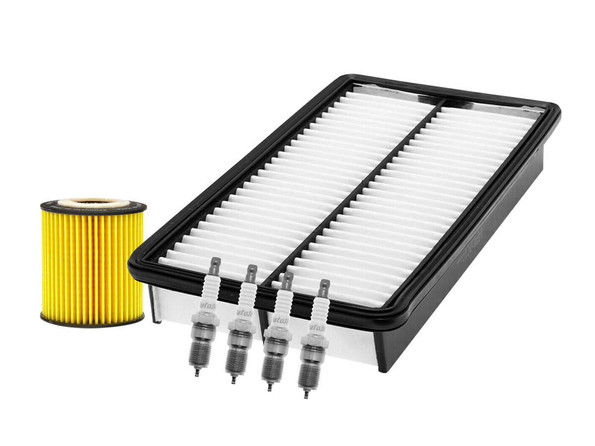Kit De Bujías Platino, Filtro De Aire Y Filtro De Aceite (6 Piezas)