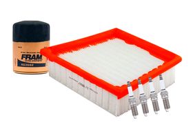 Kit De Bujías Doble Platino, Filtro De Aire Y Filtro Para Aceite Sintético (6 Piezas)