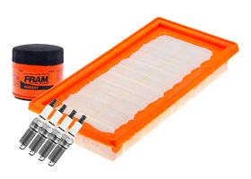 Kit De Bujías Doble Platino, Filtro De Aire Y Filtro De Aceite (6 Piezas)