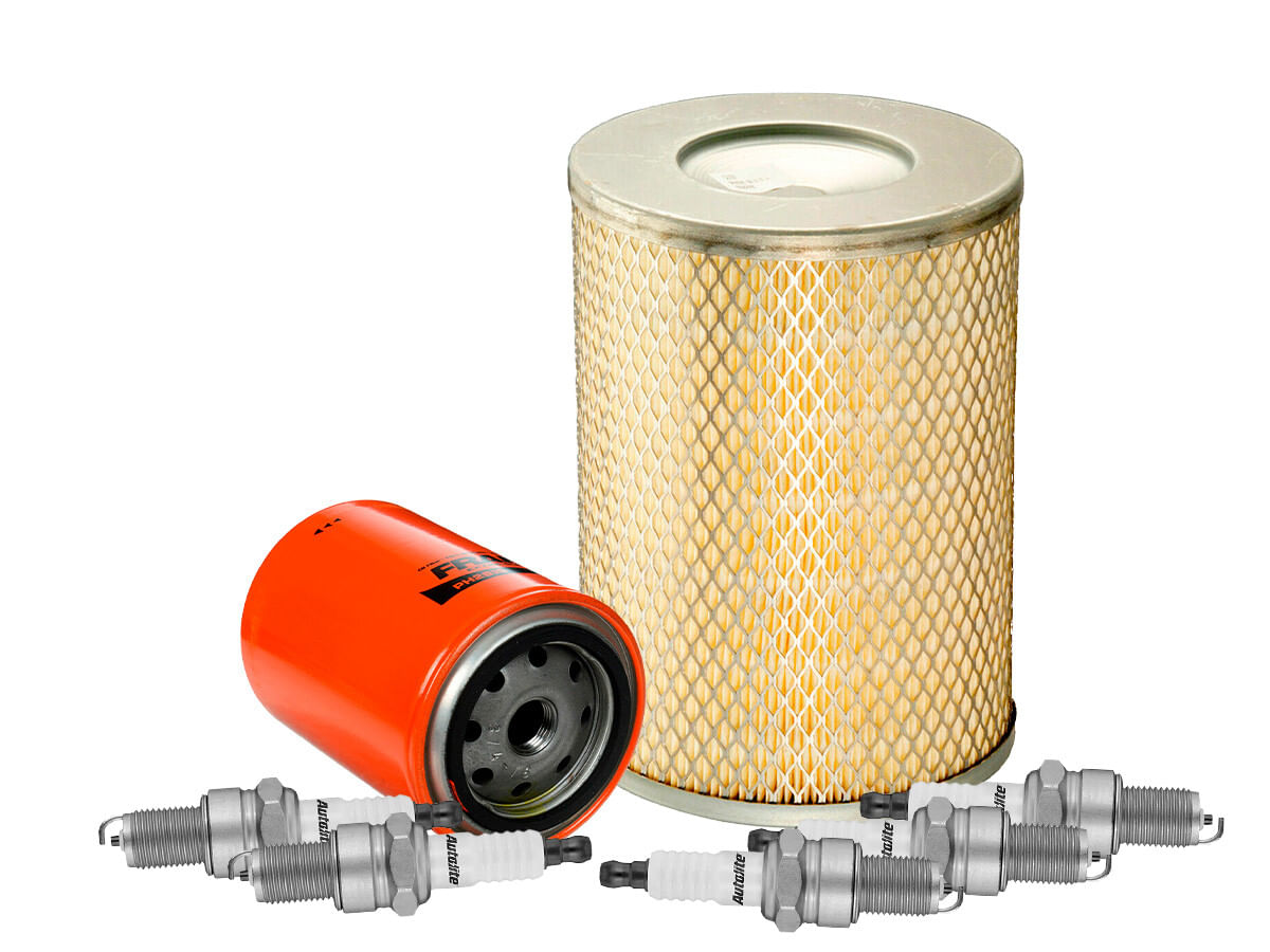 Kit De Bujías Doble Platino, Filtro De Aire Y Filtro De Aceite (7 Piezas)