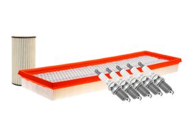 Kit De Bujías Iridio, Filtro De Aire Y Filtro Para Aceite Sintético (7 Piezas)