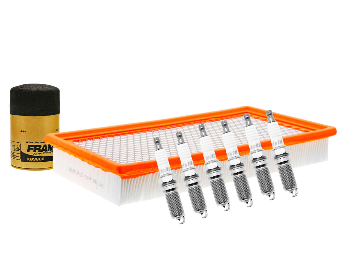 Kit De Bujías Iridio, Filtro De Aire Y Filtro Para Aceite Sintético (8 Piezas)
