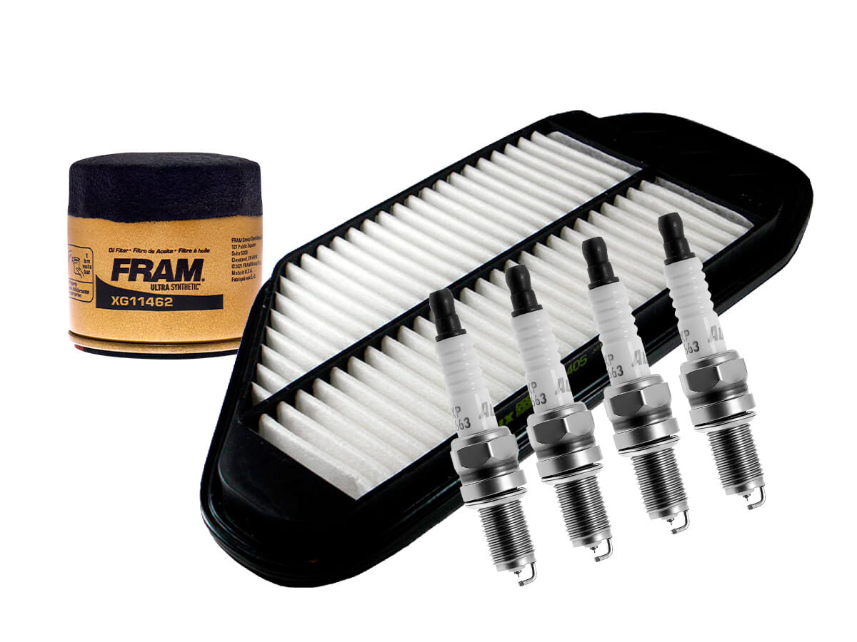 Kit De Bujías Iridio, Filtro De Aire Y Filtro Para Aceite Sintético (6 Piezas)