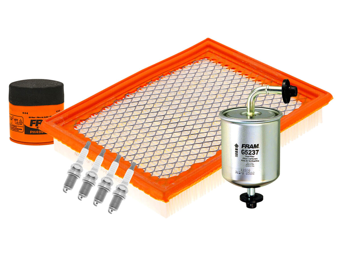 Kit De Bujías Cobre, Filtro De Aire, Filtro De Aceite Y Filtro De Combustible (7 Piezas)