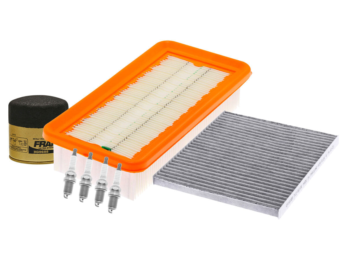 Kit De Bujías Cobre, Filtro De Aire, Filtro Para Aceite Sintético Y Filtro De Cabina (7 Piezas)