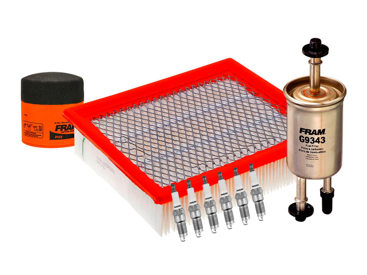Kit De Bujías Cobre, Filtro De Aire, Filtro De Aceite Y Filtro De Combustible (9 Piezas)