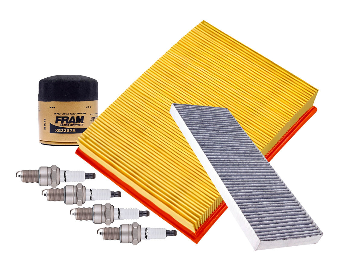 Kit De Bujías Cobre, Filtro De Aire, Filtro Para Aceite Sintético Y Filtro De Cabina (7 Piezas)