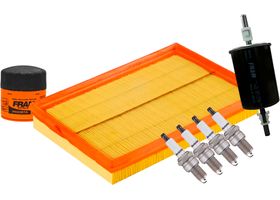Kit De Bujías Cobre, Filtro De Aire, Filtro De Aceite Y Filtro De Combustible (7 Piezas)