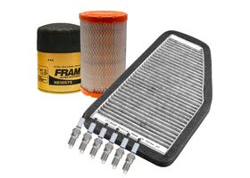 Kit De Bujías Platino, Filtro De Aire, Filtro Para Aceite Sintético Y Filtro De Cabina (9 Piezas)