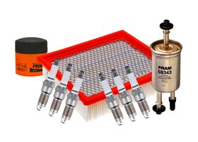 Kit De Bujías Doble Platino, Filtro De Aire, Filtro De Aceite Y Filtro De Combustible (9 Piezas)