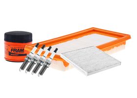 Kit De Bujías Doble Platino, Filtro De Aire, Filtro De Aceite Y Filtro De Cabina (7 Piezas)