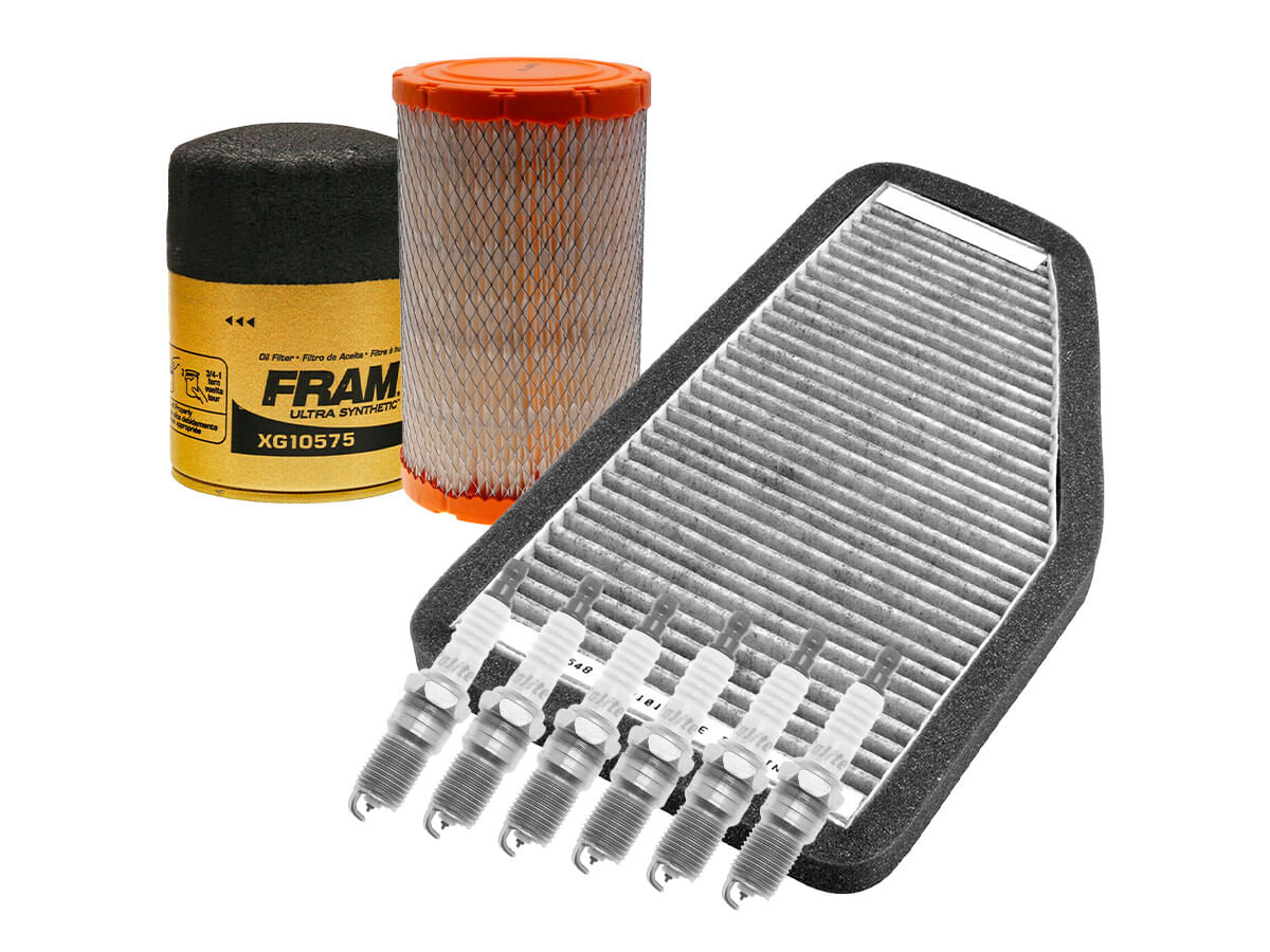 Kit De Bujías Iridio, Filtro De Aire, Filtro Para Aceite Sintético Y Filtro De Cabina (9 Piezas)