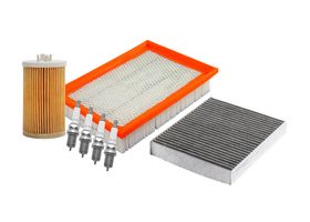 Kit De Bujías Iridio, Filtro De Aire, Filtro De Aceite Y Filtro De Cabina (7 Piezas)
