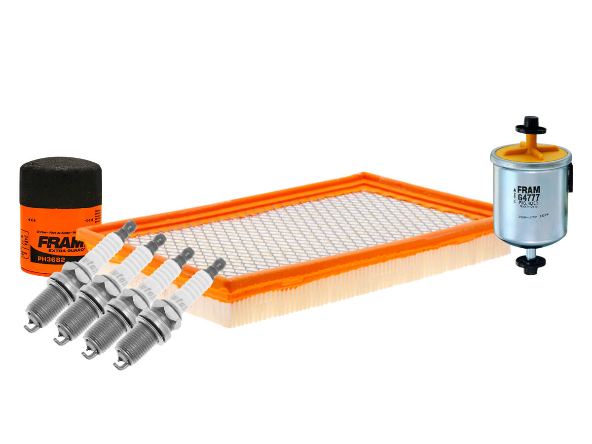 Kit De Bujías Iridio, Filtro De Aire, Filtro De Aceite Y Filtro De Combustible (7 Piezas)
