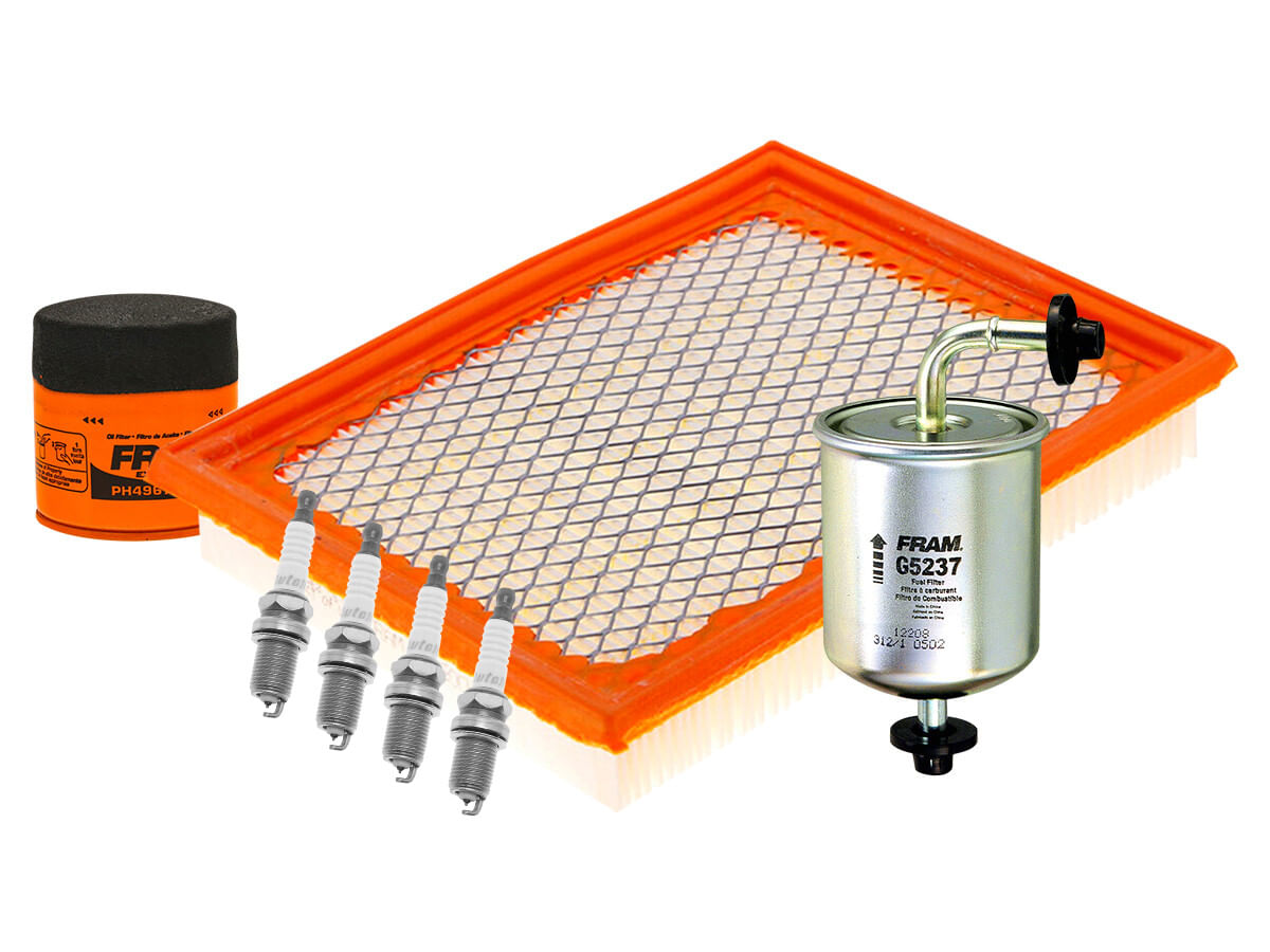 Kit De Bujías Iridio, Filtro De Aire, Filtro De Aceite Y Filtro De Combustible (7 Piezas)