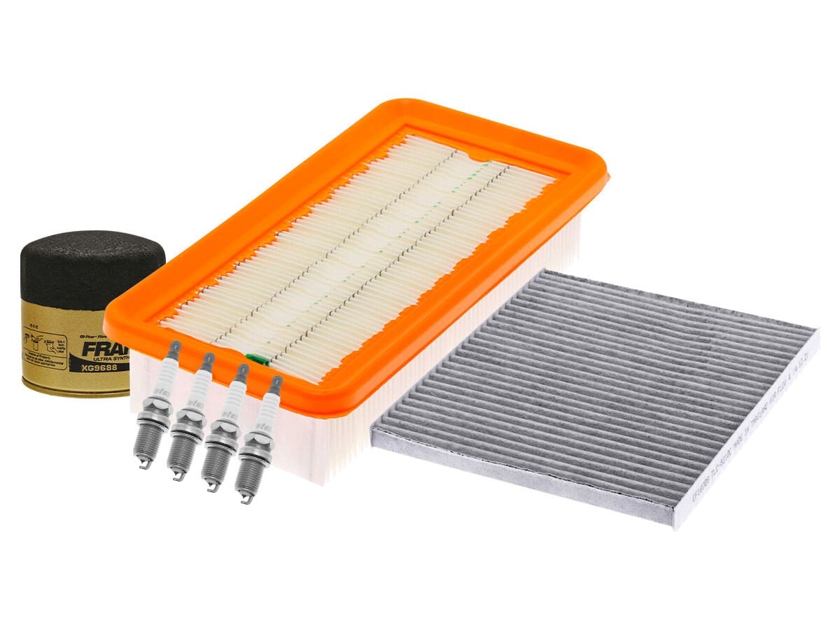 Kit De Bujías Iridio, Filtro De Aire, Filtro Para Aceite Sintético Y Filtro De Cabina (7 Piezas)