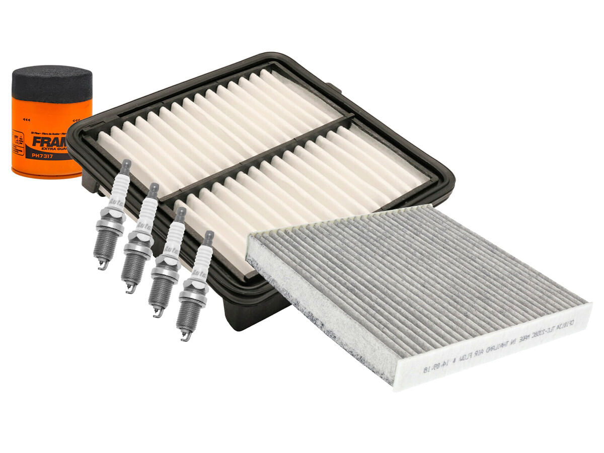 Kit De Bujías Iridio, Filtro De Aire, Filtro De Aceite Y Filtro De Cabina (7 Piezas)