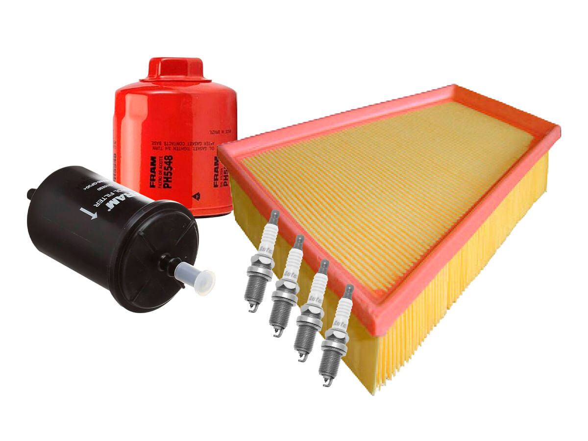 Kit De Bujías Iridio, Filtro De Aire, Filtro De Aceite Y Filtro De Combustible (7 Piezas)