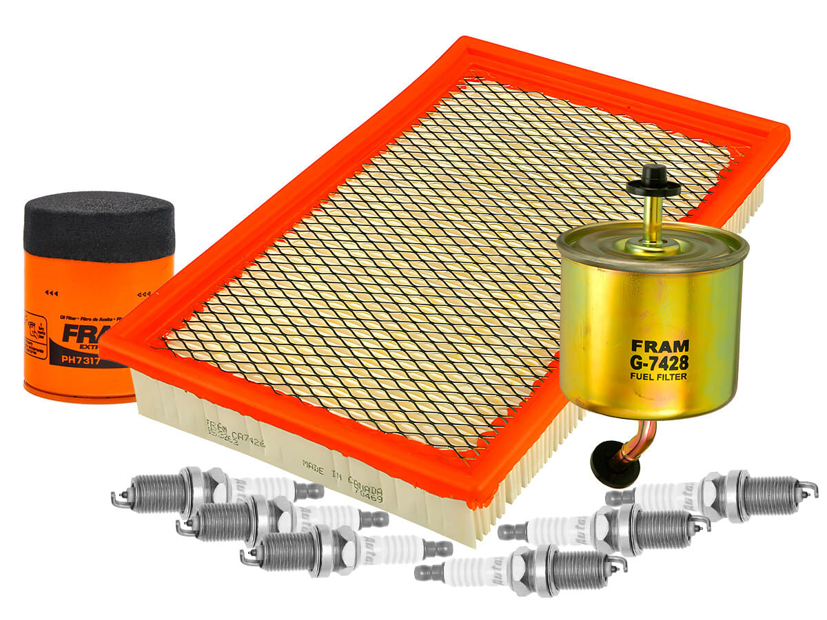 Kit De Bujías Iridio, Filtro De Aire, Filtro De Aceite Y Filtro De Combustible (9 Piezas)