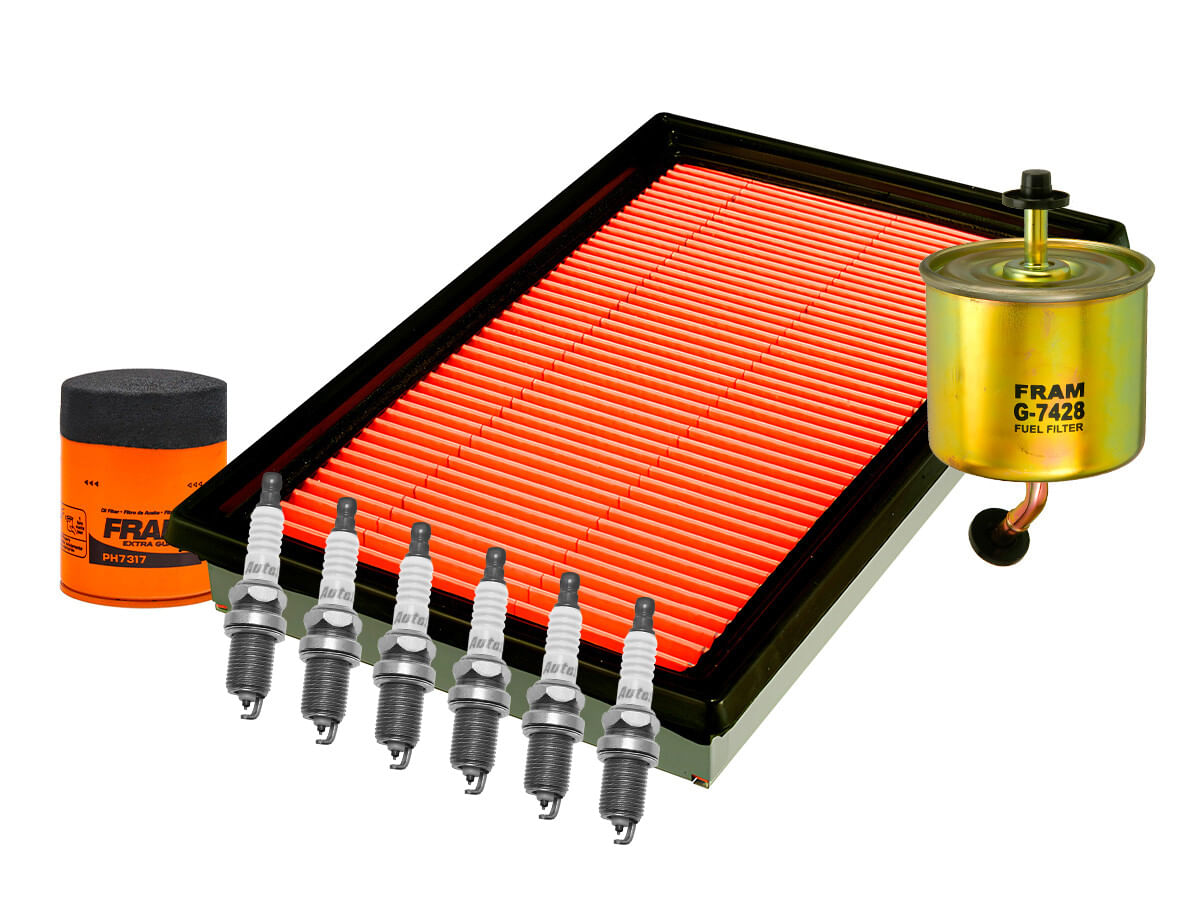 Kit De Bujías Iridio, Filtro De Aire, Filtro De Aceite Y Filtro De Combustible (9 Piezas)