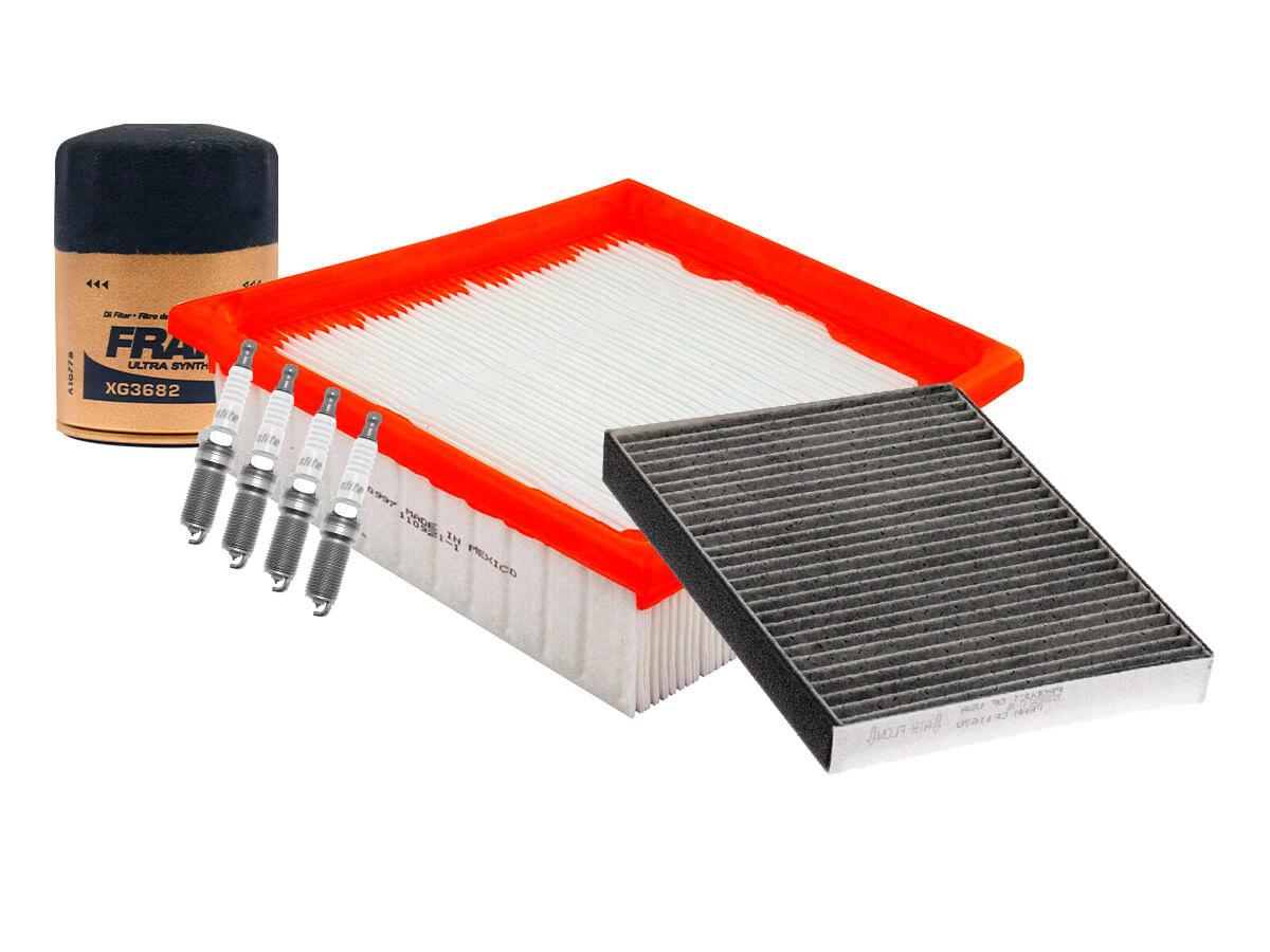 Kit De Bujías Iridio, Filtro De Aire, Filtro Para Aceite Sintético Y Filtro De Cabina (7 Piezas)