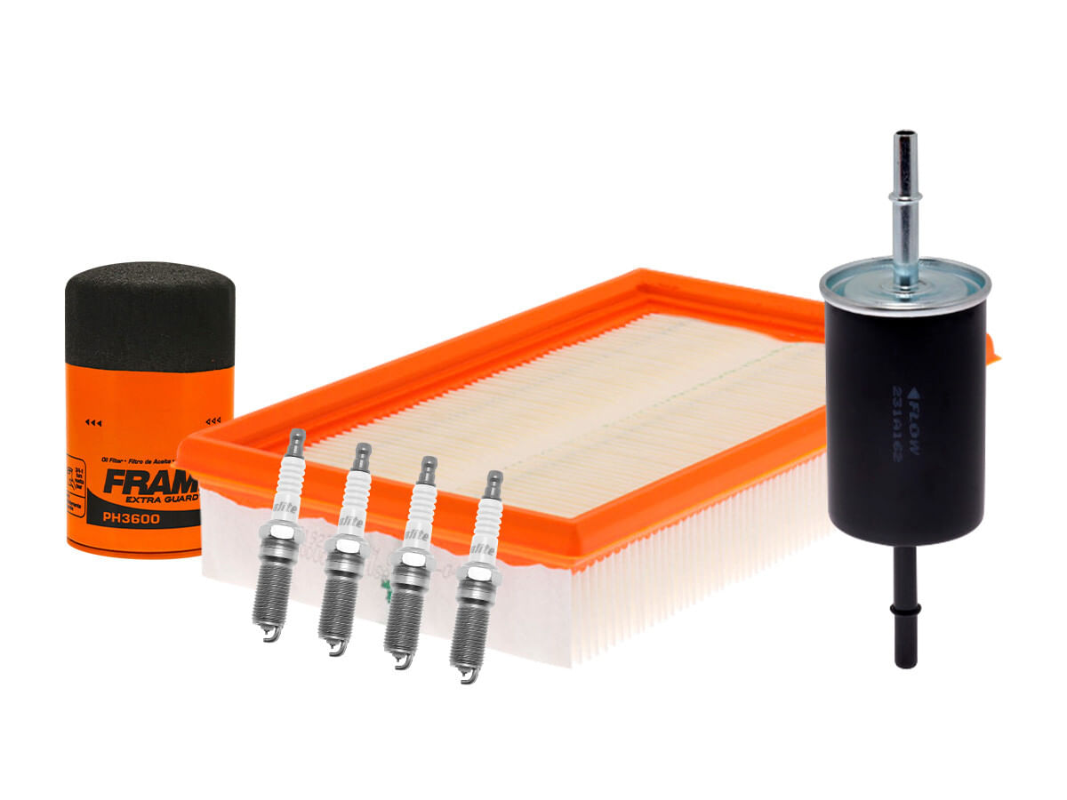 Kit De Bujías Iridio, Filtro De Aire, Filtro De Aceite Y Filtro De Combustible (7 Piezas)