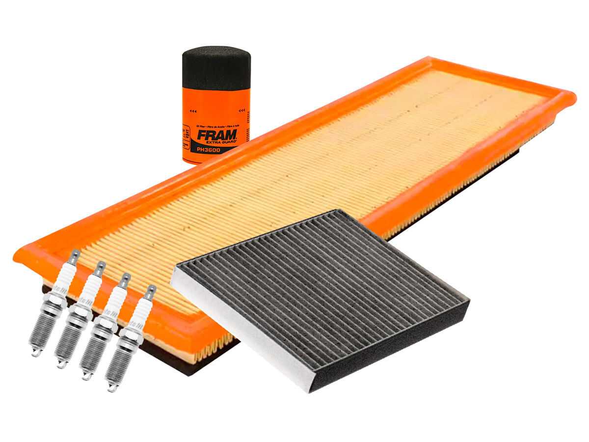 Kit De Bujías Iridio, Filtro De Aire, Filtro De Aceite Y Filtro De Cabina (7 Piezas)