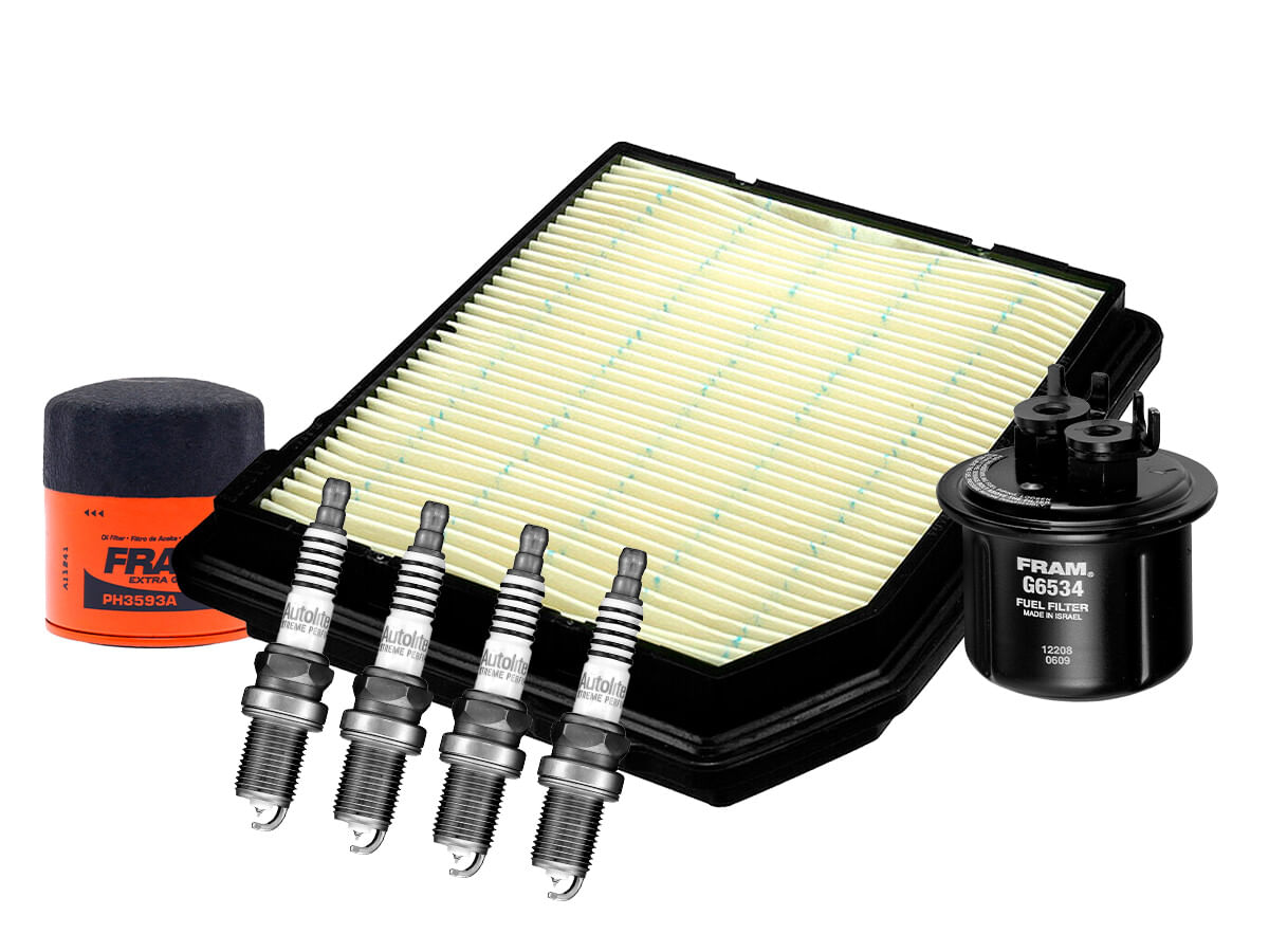 Kit De Bujías Iridio, Filtro De Aire, Filtro De Aceite Y Filtro De Combustible (7 Piezas)