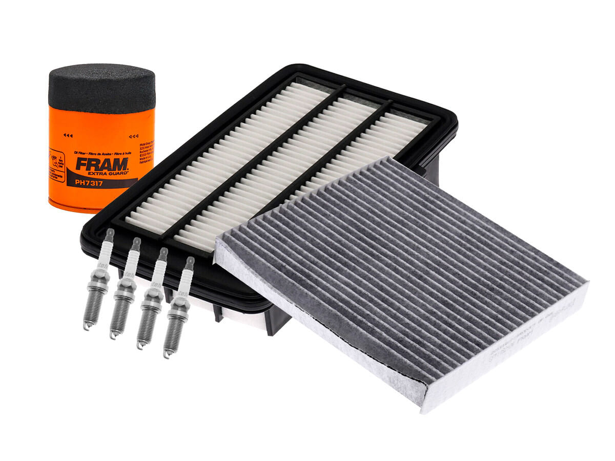 Kit De Bujías Iridio, Filtro De Aire, Filtro De Aceite Y Filtro De Cabina (7 Piezas)