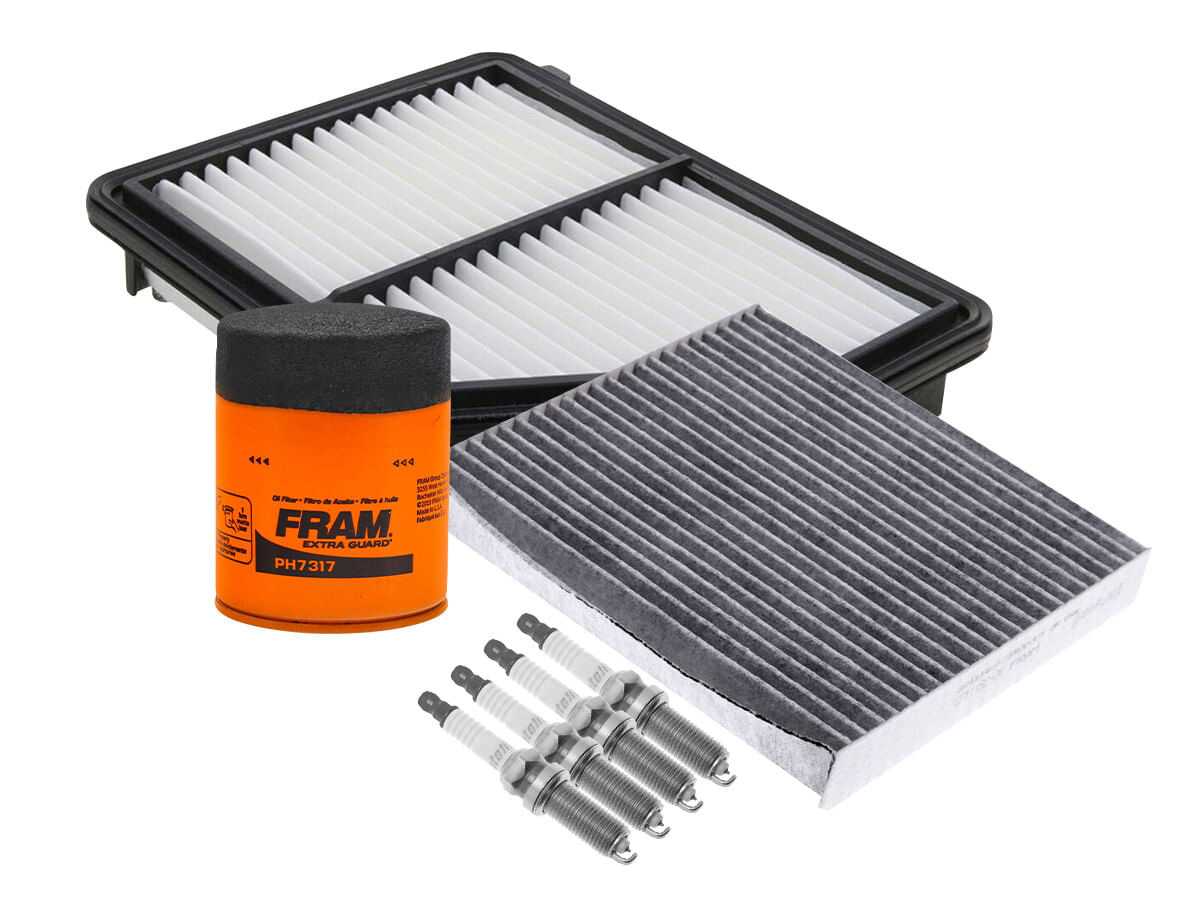 Kit De Bujías Iridio, Filtro De Aire, Filtro De Aceite Y Filtro De Cabina (7 Piezas)