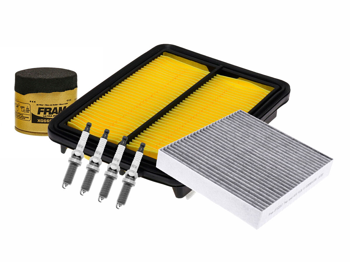 Kit De Bujías Iridio, Filtro De Aire, Filtro Para Aceite Sintético Y Filtro De Cabina (7 Piezas)