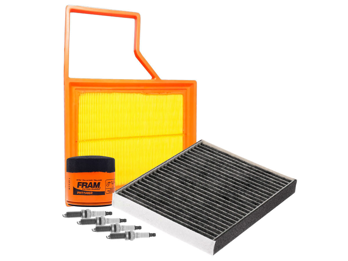 Kit De Bujías Iridio, Filtro De Aire, Filtro De Aceite Y Filtro De Cabina (7 Piezas)